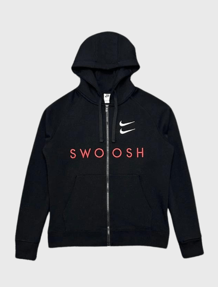 Nsw Double Swoosh Full-Zip Hoodie – Siyah