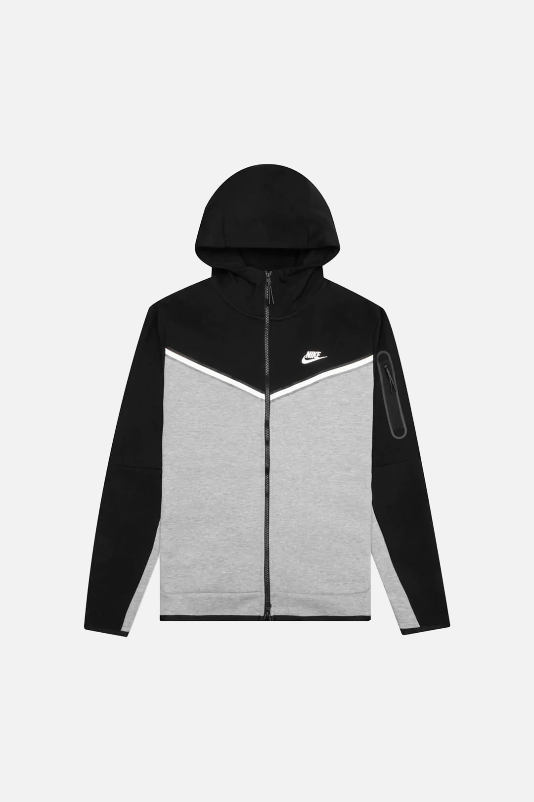 Tech Fleece Full-Zip Hoodie – Siyah/Gri