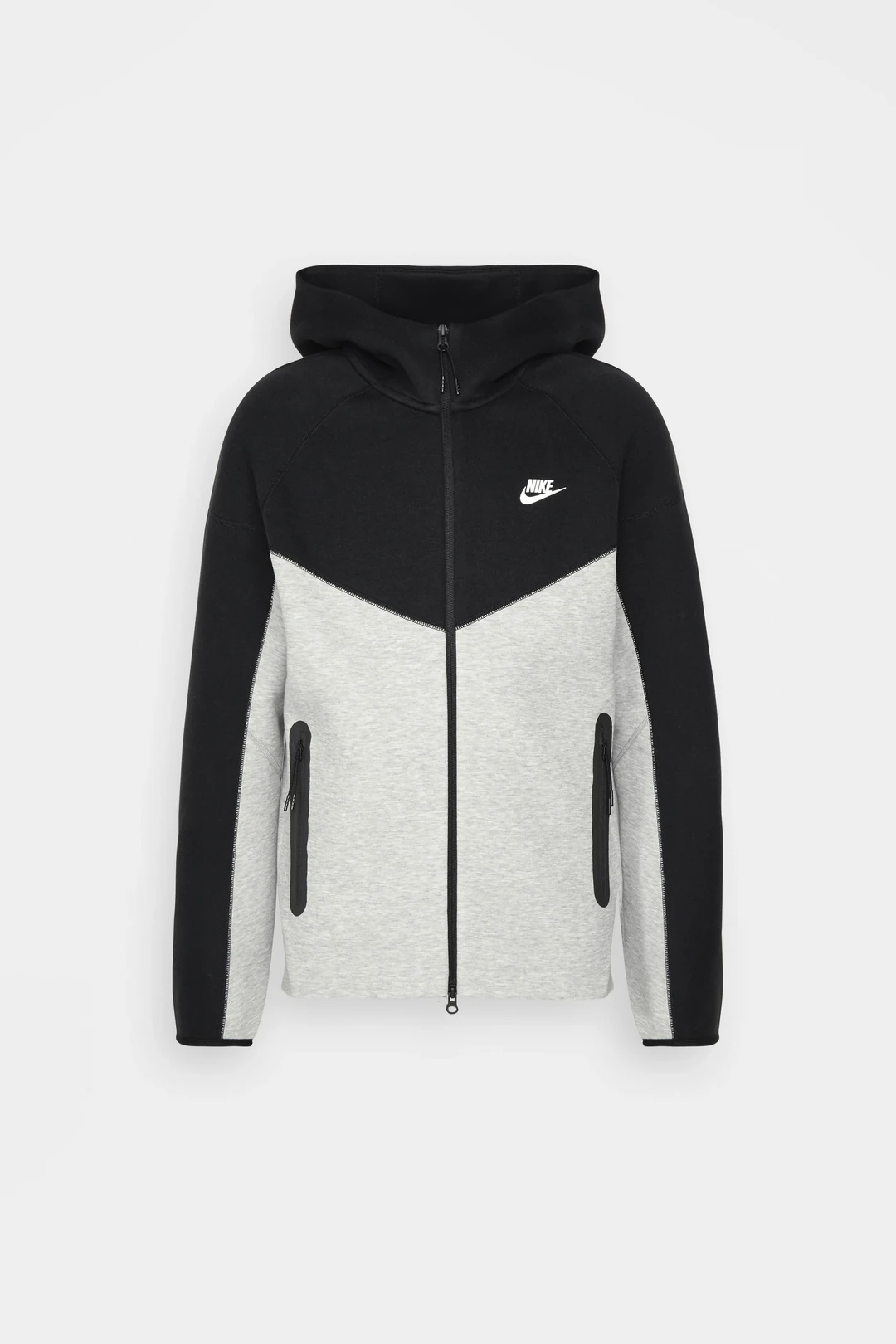 Tech Fleece Windrunner (Yeni) Full-Zip Hoodie – Siyah/Gri